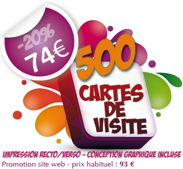 promotion imprimerie cartes de visite