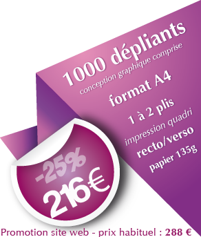 promotion depliant A4